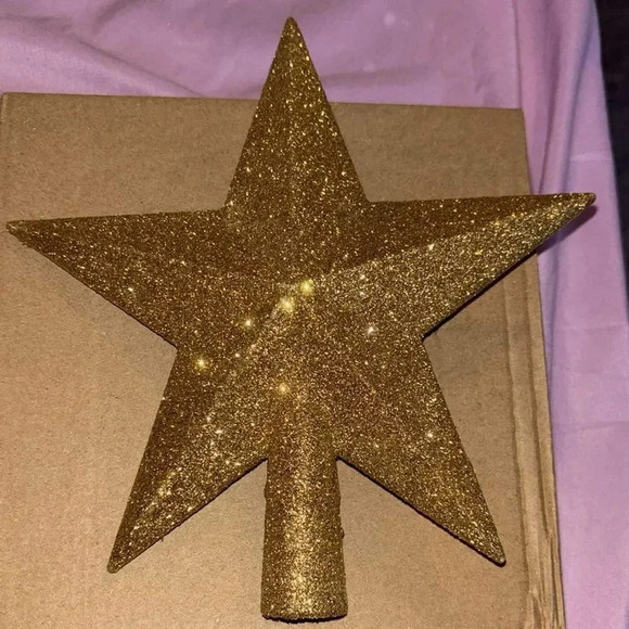Glitter Christmas Star Tree Topper for Holiday Decorations - Picture 5 of 5